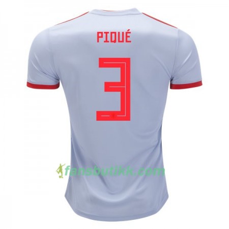 Fotball-VM 2018 Spania drakt Pique 3 Bortetrøye